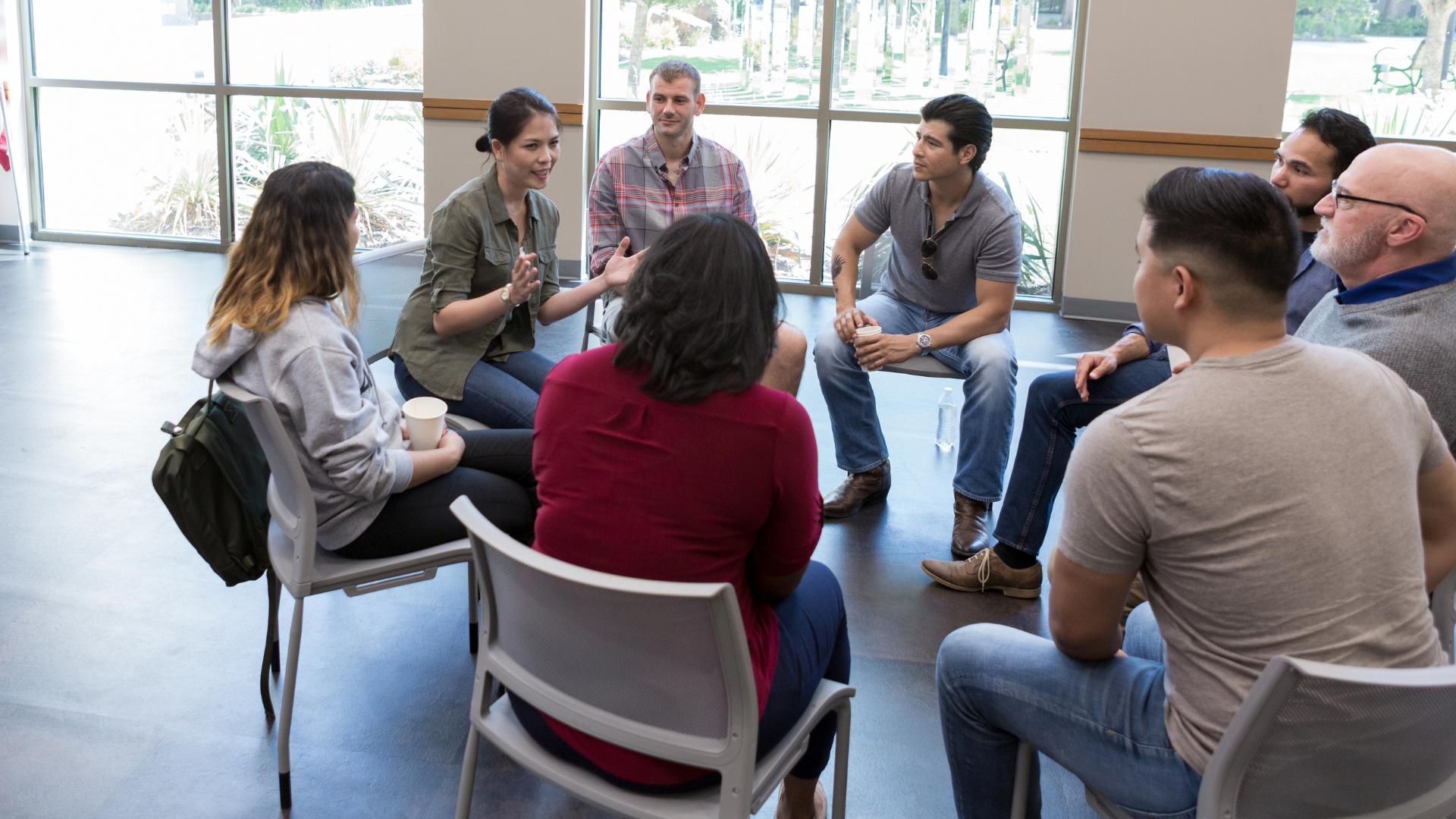 Parent and guardian meeting at Aspire Living & Learning