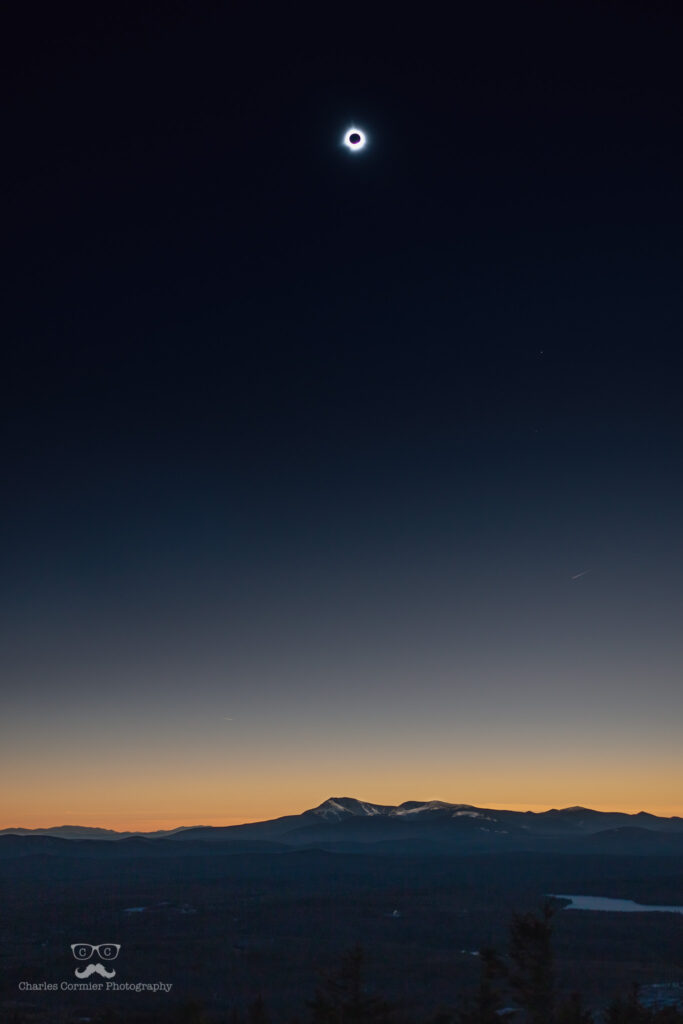 A photo of the solar eclipse