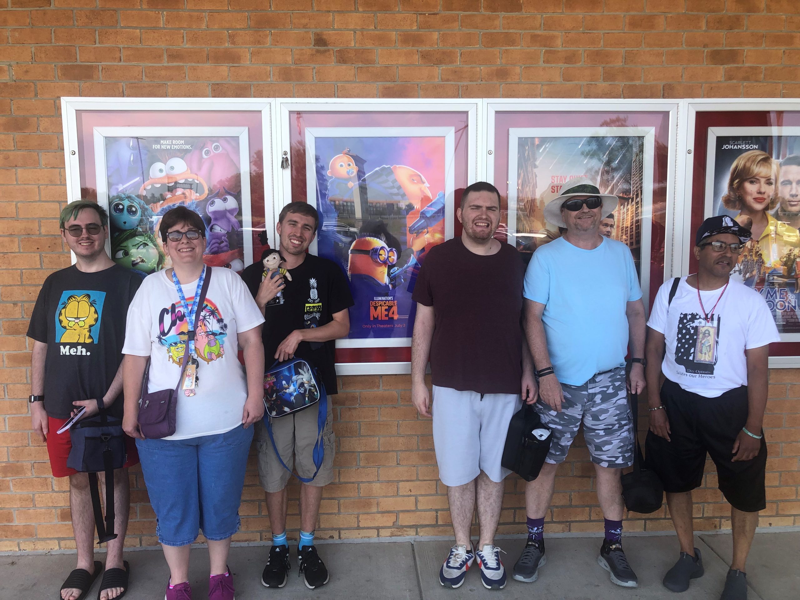 patients celebrating a birthday with Aspire Living staff